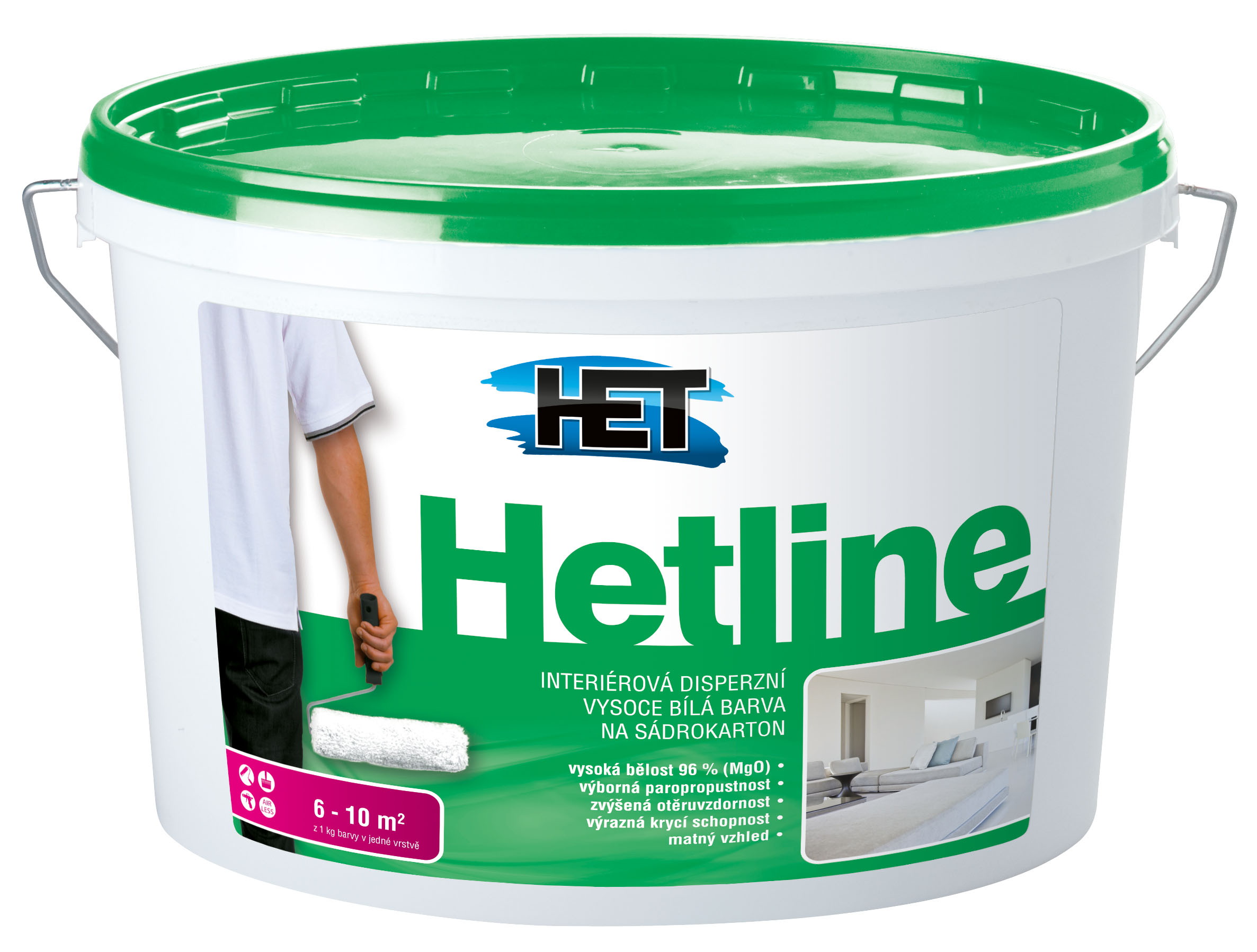 HETLINE – специальные краски для штукатурки и гипсокартона
