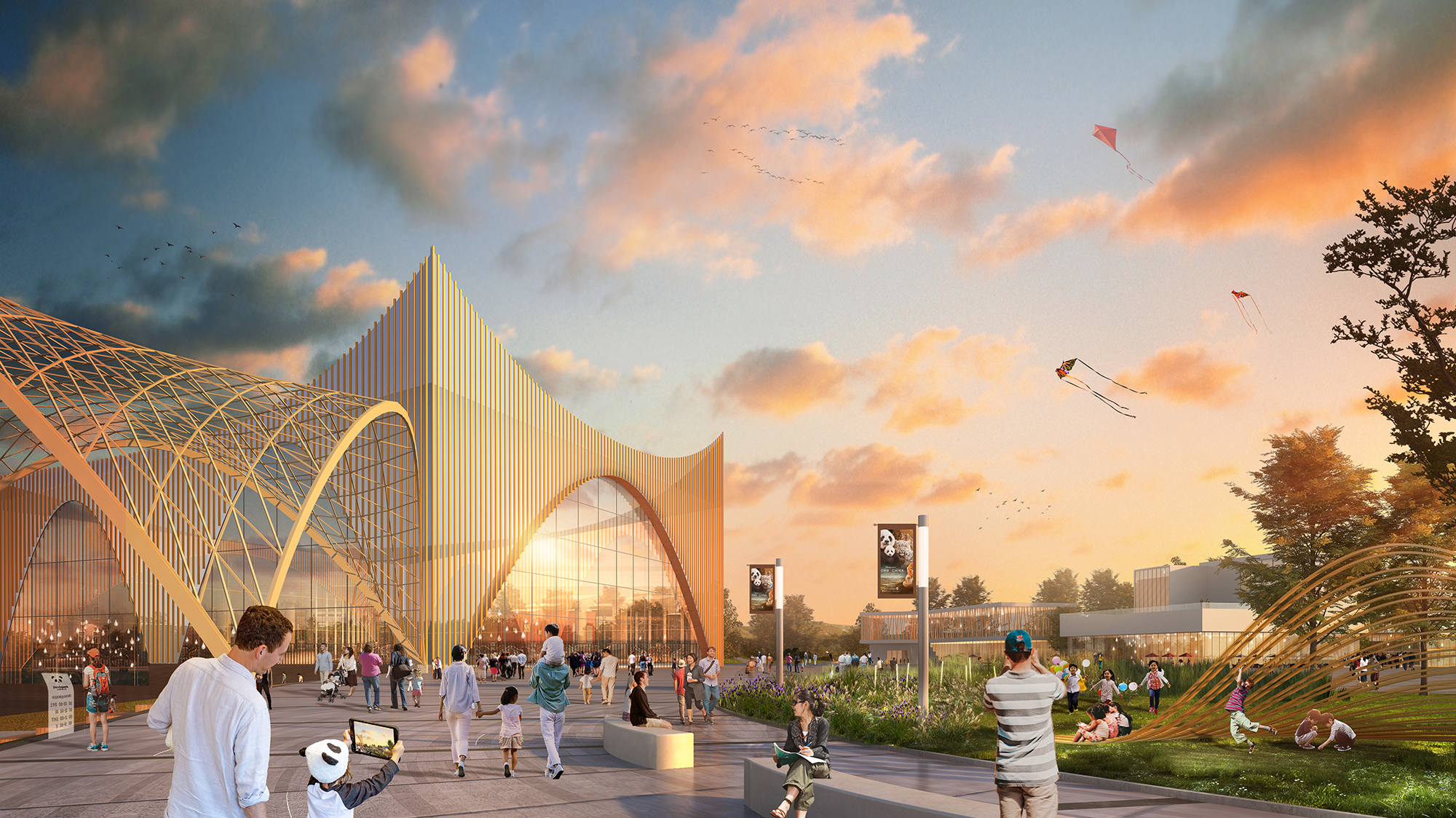 В Китае построят крупнейший парк для панд